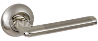 Дверная ручка RENZ мод. Тренто (матовый никель/никель блест.) DH 19-08 SN/NP